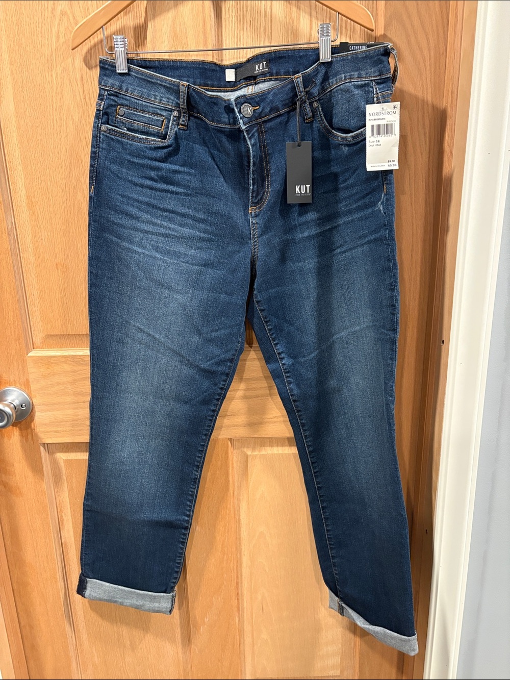 Kut from the Kloth Catherine Boyfriend jeans size 14 NWT